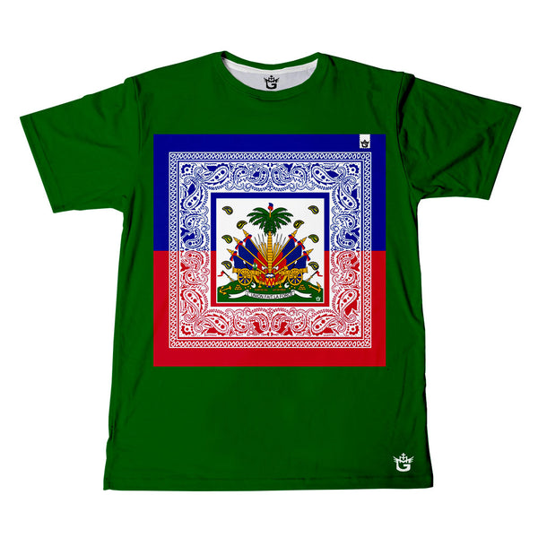Haitian Flag Face Bandana - Cool Face Soca Flag Mask Bandanas