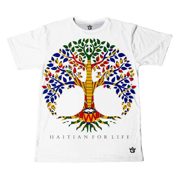 TMMG HAITI HAITIAN FLAG TREE OF LIFE PRINT COLLECTION T-SHIRT