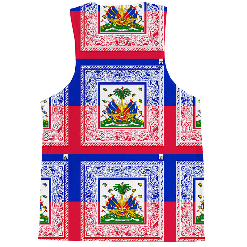 TMMG HAITI HAITIAN FLAG BANDANA TANK TOP