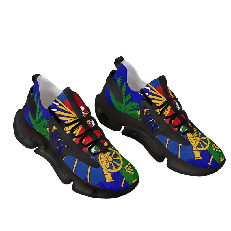 TMMG Haiti-Inspired Haitian Flag Air Heel Sneakers