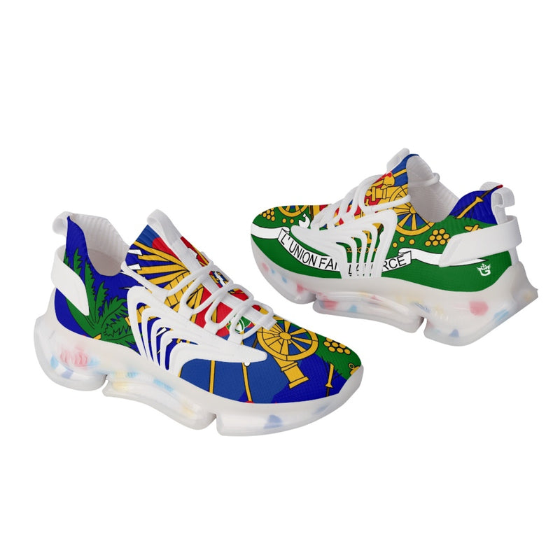 TMMG Haiti-Inspired Haitian Flag Air Heel Sneakers