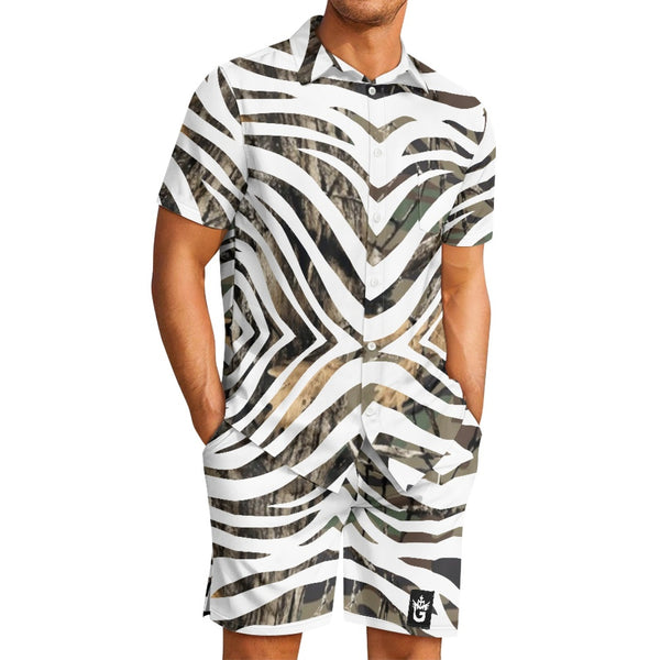 TMMG FOREST ZEBRA PRINT CABANA MEN SET