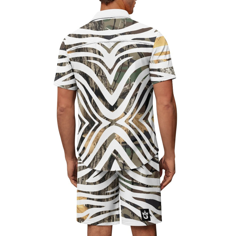 TMMG FOREST ZEBRA PRINT CABANA MEN SET