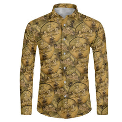 TMMG HAITI HAITIAN MONEY ADOKEN CINQ GOURDES DRESS SHIRT