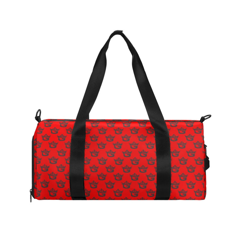 TMMG HAITI BLACK LOGO ON RED GYM BAG