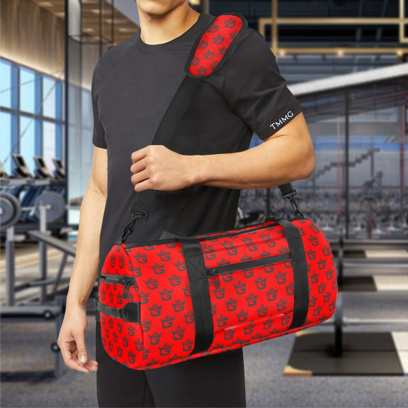 TMMG HAITI BLACK LOGO ON RED GYM BAG