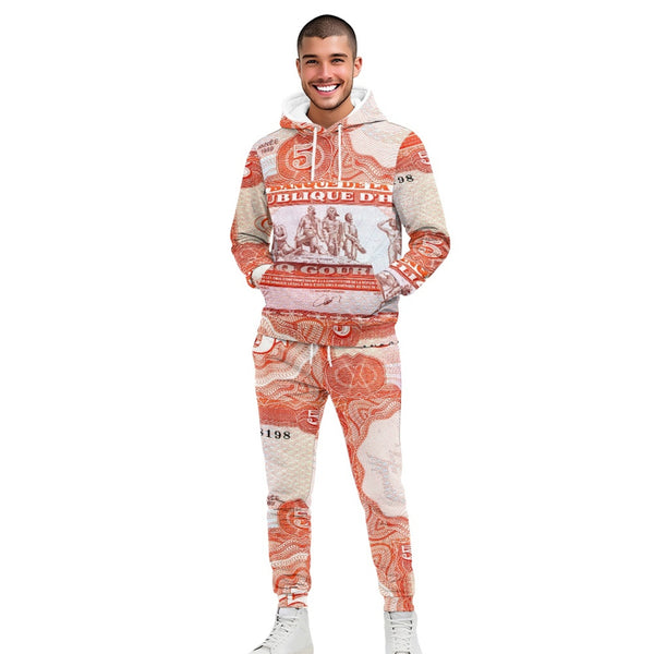 TMMG HAITI HAITIAN MONEY CINQ GOURDES HOODIE AND JOGGERS SET