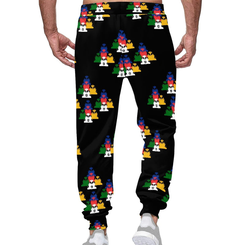 TMMG HAITI EMBLEM CHROME DRIP JOGGERS