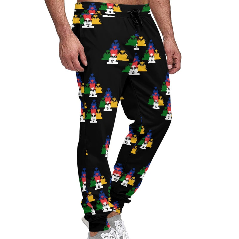 TMMG HAITI EMBLEM CHROME DRIP JOGGERS