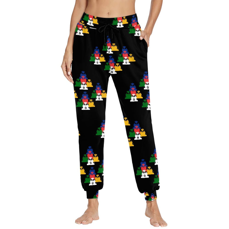 TMMG HAITI EMBLEM CHROME DRIP JOGGERS