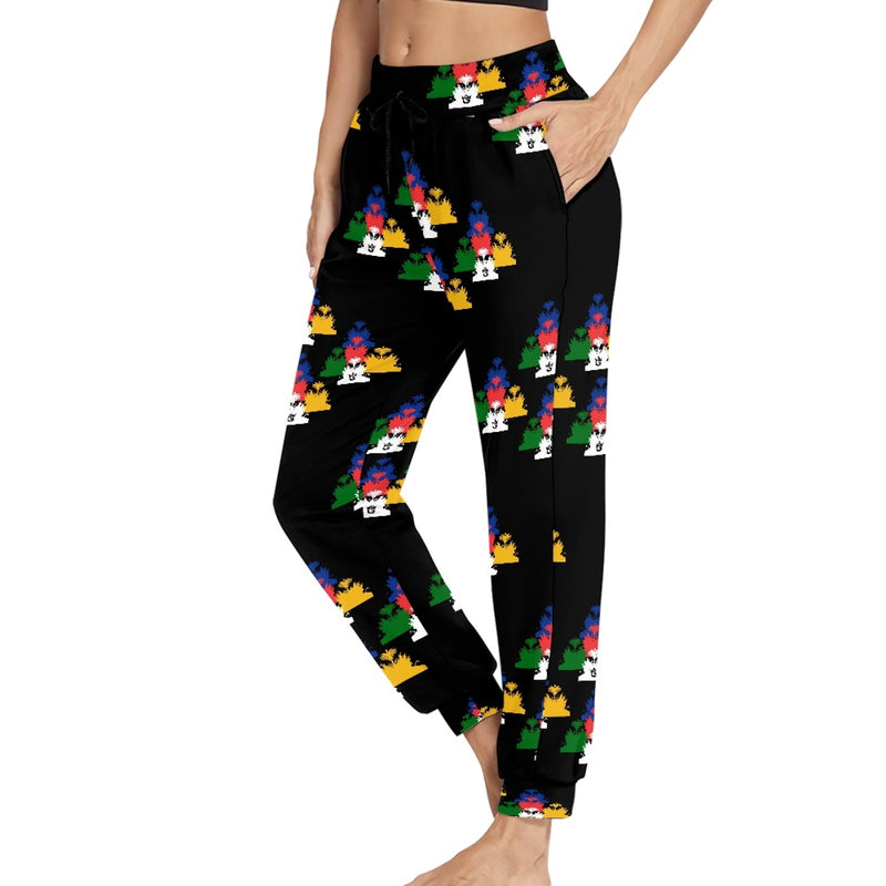 TMMG HAITI EMBLEM CHROME DRIP JOGGERS