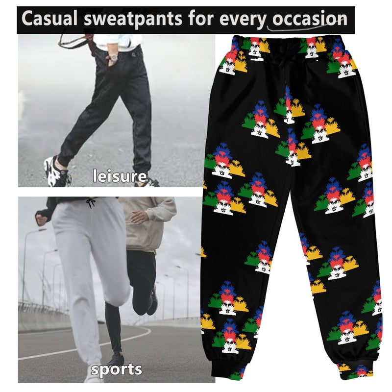 TMMG HAITI EMBLEM CHROME DRIP JOGGERS