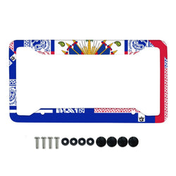 TMMG HAITI FLAG BANDANA LICENSE PLATES HOLDER