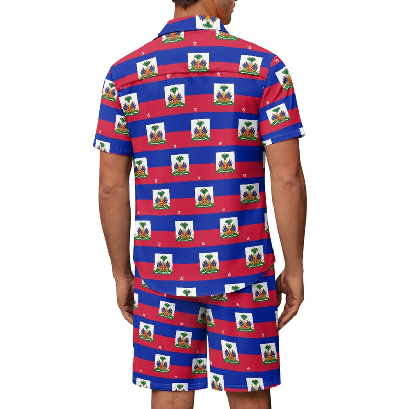 TMMG HAITI FLAG PLAID CABANA SET