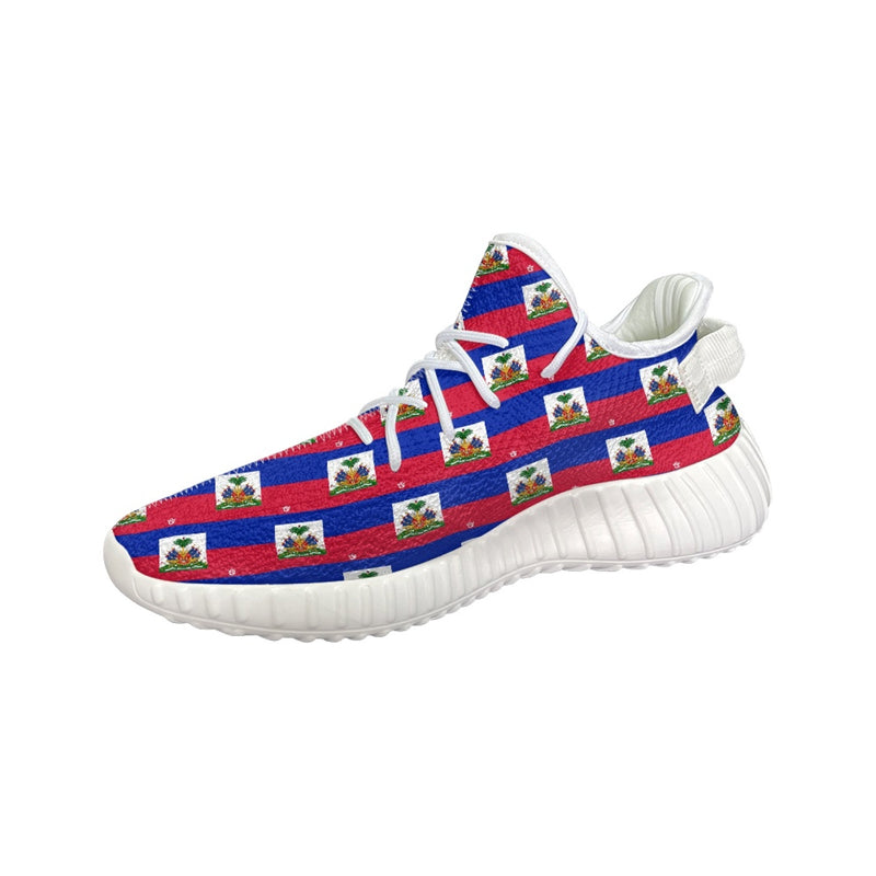 TMMG HAITI FLAG PLAID RUNNING SNEAKERS