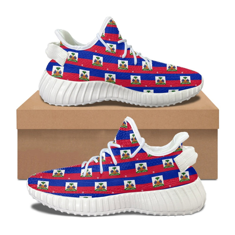 TMMG HAITI FLAG PLAID RUNNING SNEAKERS