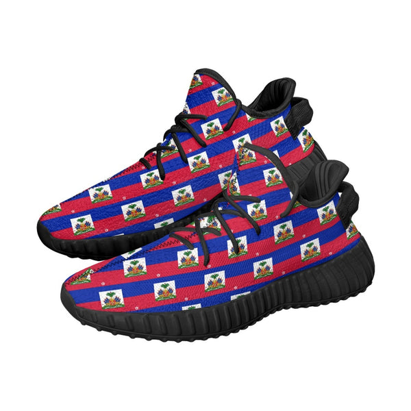 TMMG HAITI FLAG PLAID RUNNING SNEAKERS