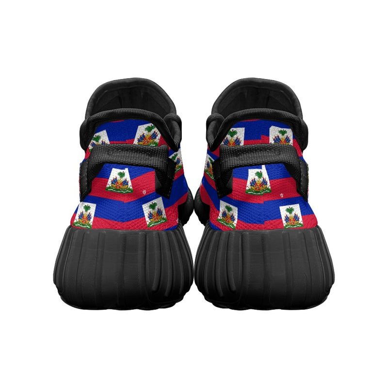 TMMG HAITI FLAG PLAID RUNNING SNEAKERS