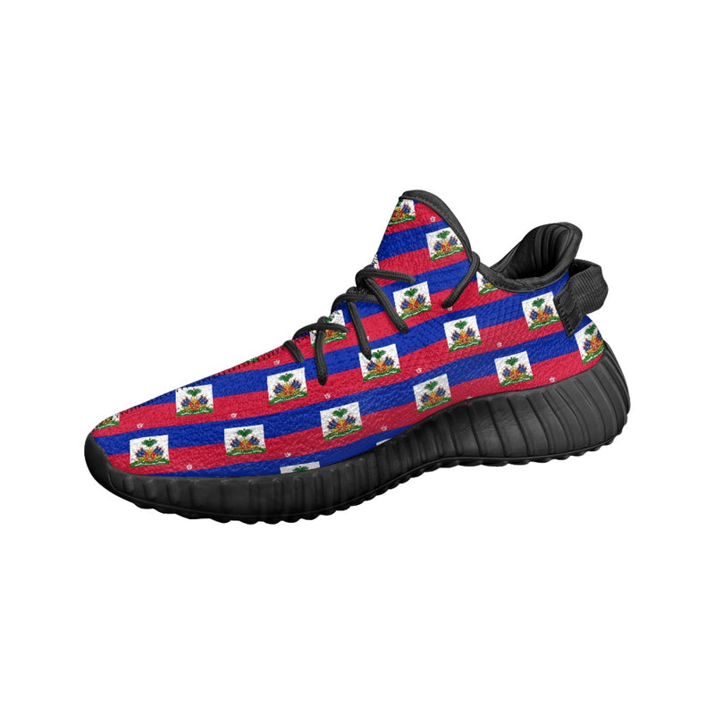 TMMG HAITI FLAG PLAID RUNNING SNEAKERS