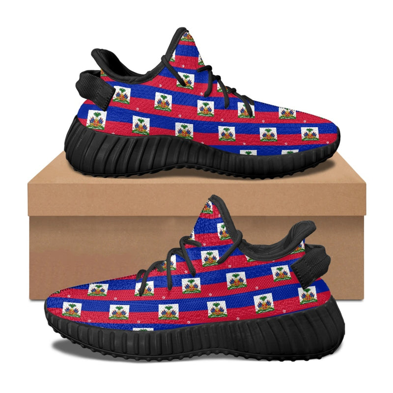 TMMG HAITI FLAG PLAID RUNNING SNEAKERS