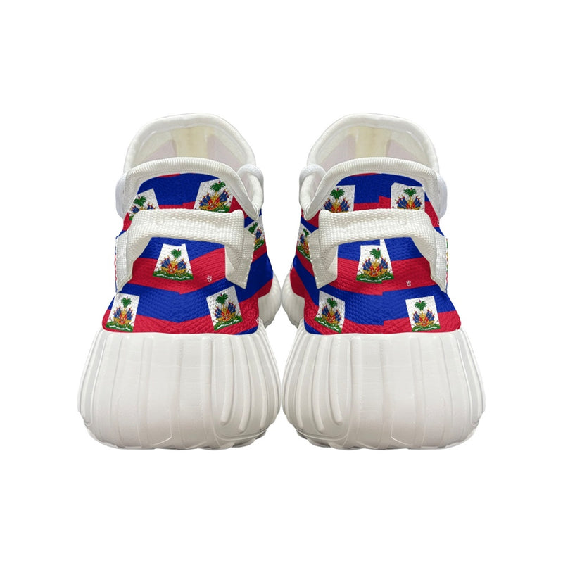 TMMG HAITI FLAG PLAID RUNNING SNEAKERS