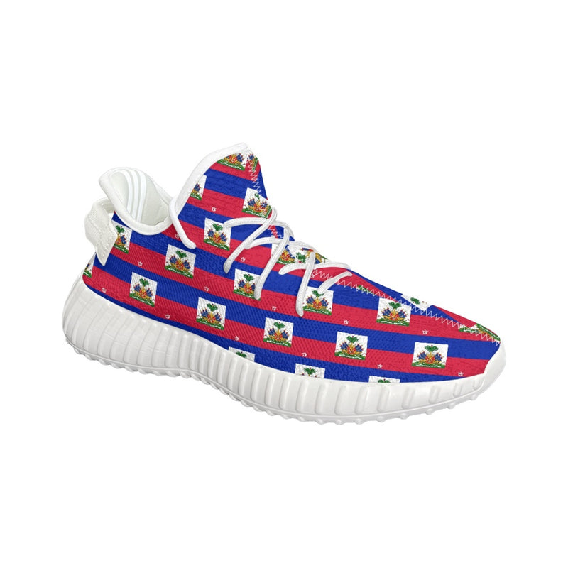 TMMG HAITI FLAG PLAID RUNNING SNEAKERS