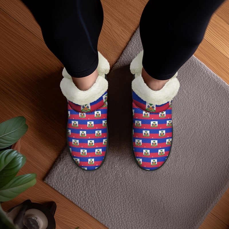TMMG HAITI FLAG PLAID SNOW BOOTS
