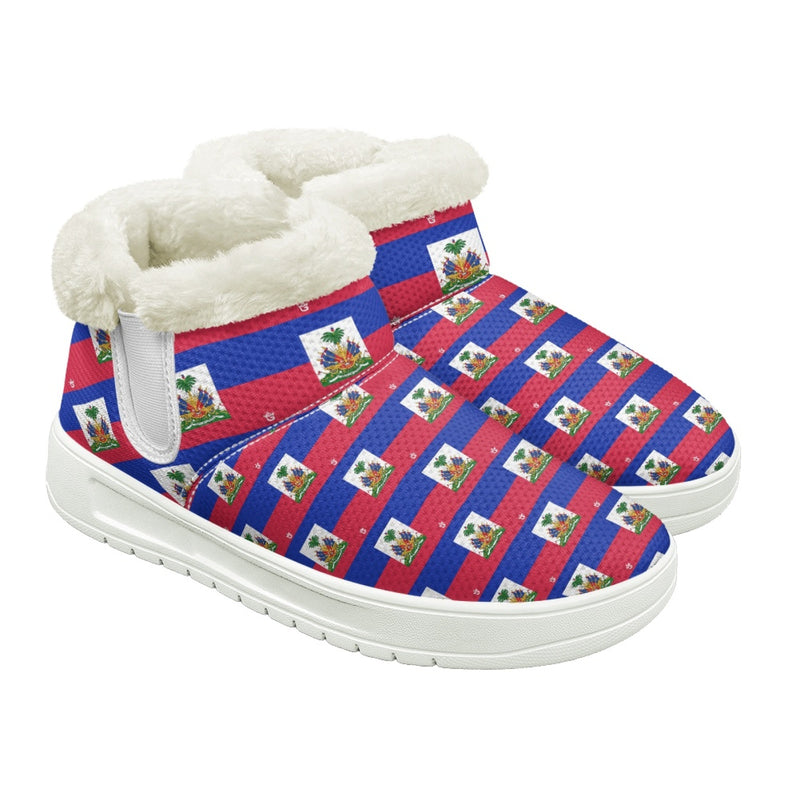 TMMG HAITI FLAG PLAID SNOW BOOTS