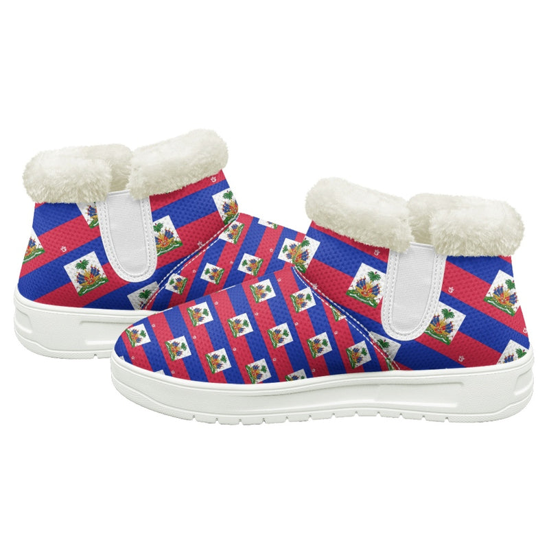 TMMG HAITI FLAG PLAID SNOW BOOTS