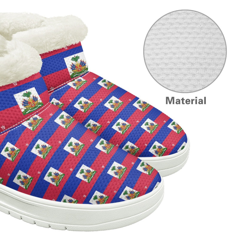TMMG HAITI FLAG PLAID SNOW BOOTS