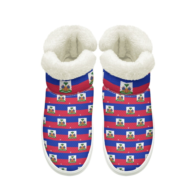 TMMG HAITI FLAG PLAID SNOW BOOTS