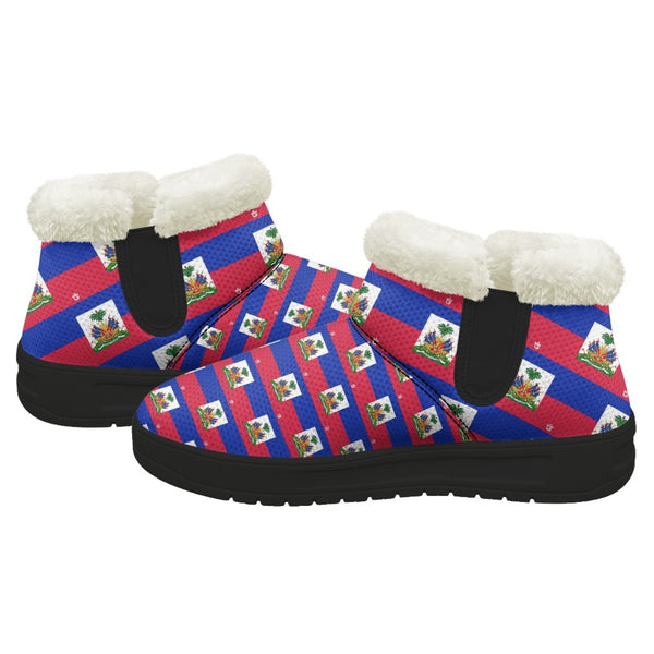 TMMG HAITI FLAG PLAID SNOW BOOTS