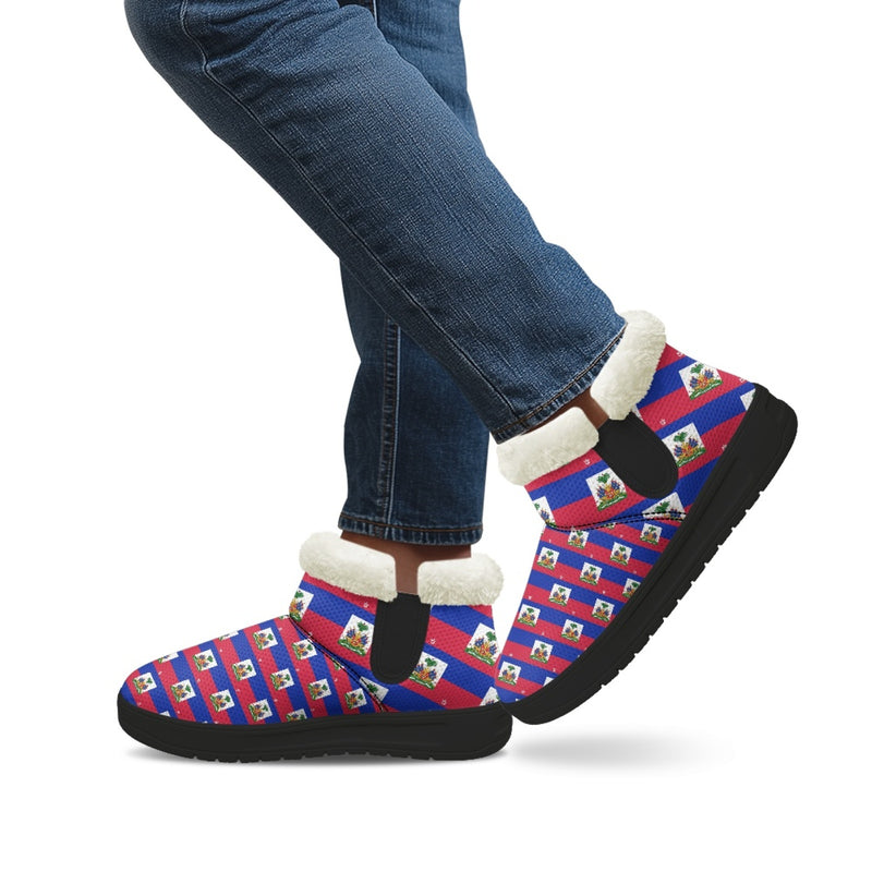 TMMG HAITI FLAG PLAID SNOW BOOTS