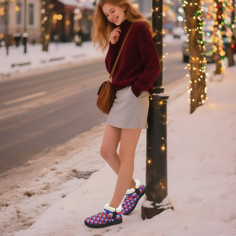 TMMG HAITI FLAG PLAID SNOW BOOTS