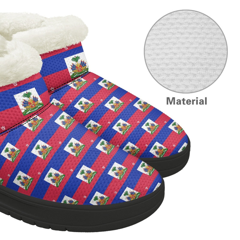 TMMG HAITI FLAG PLAID SNOW BOOTS