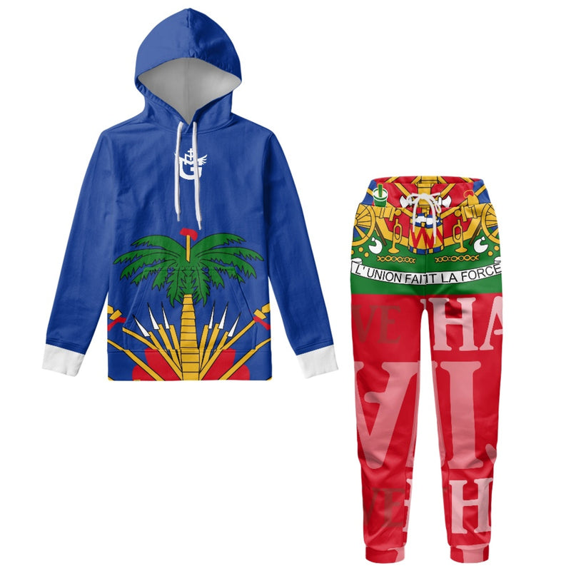 TMMG HAITI HAITIAN FLAG 1804 HOODIE AND JOGGERS SET