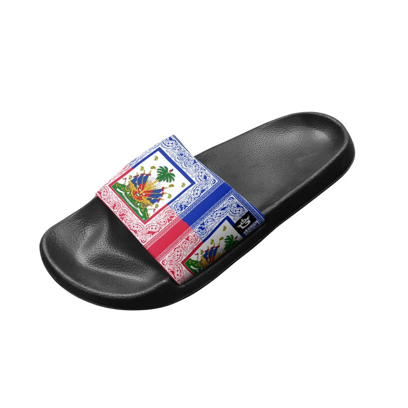 TMMG HAITI HAITIAN FLAG BANDANA ADULT SANDALS