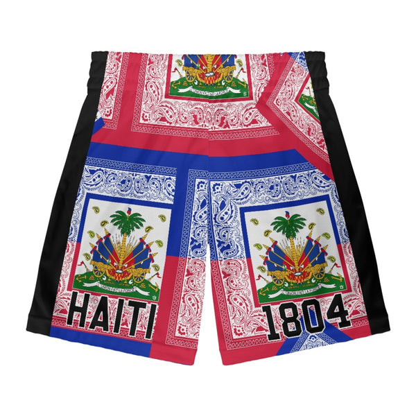 TMMG HAITI HAITIAN FLAG BANDANA JERSEY SHORTS-BOTTOM