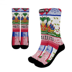 TMMG HAITI HAITIAN FLAG BANDANA JERSEY SOCKS