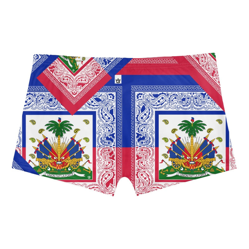 TMMG HAITI HAITIAN FLAG BANDANA HOT PANT