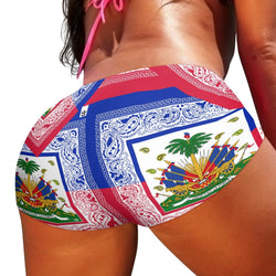 TMMG HAITI HAITIAN FLAG BANDANA HOT PANT