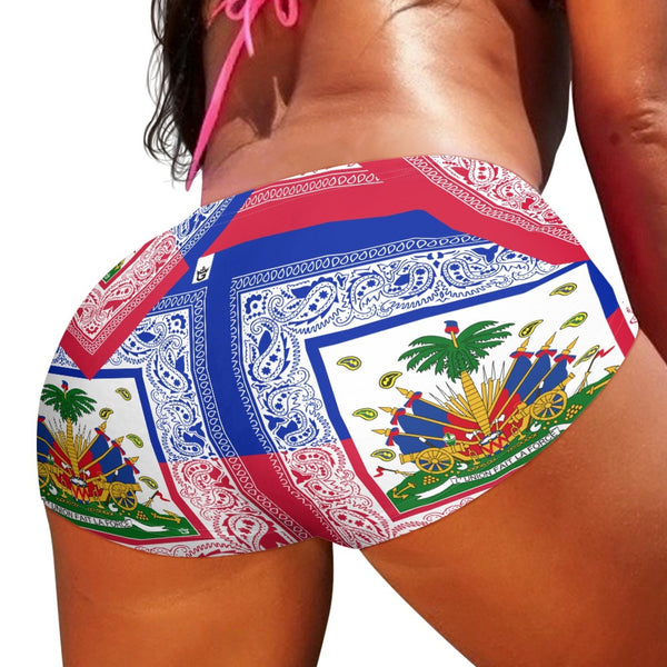 TMMG HAITI HAITIAN FLAG BANDANA HOT PANT