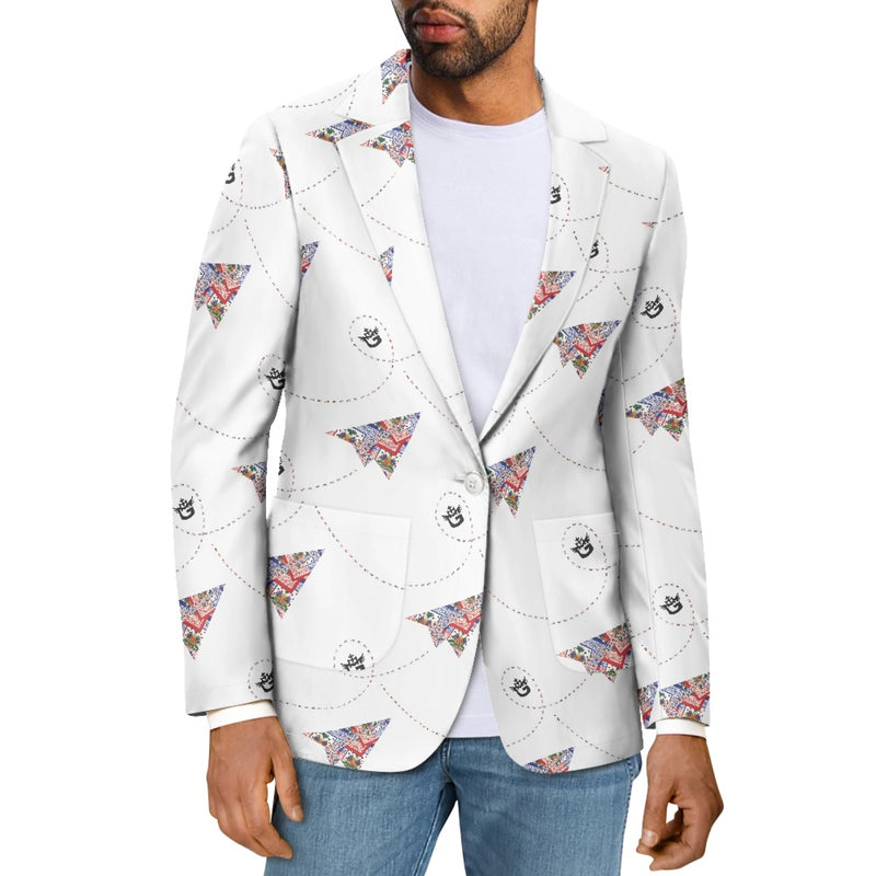 TMMG HAITI HAITIAN FLAG BANDANA PAPER PLANE BLAZER