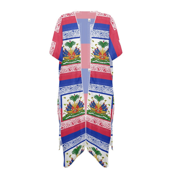 TMMG HAITI HAITIAN FLAG BANDANA Women's smock