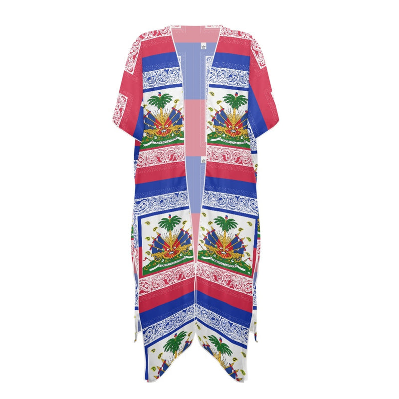 TMMG HAITI HAITIAN FLAG BANDANA Women's smock