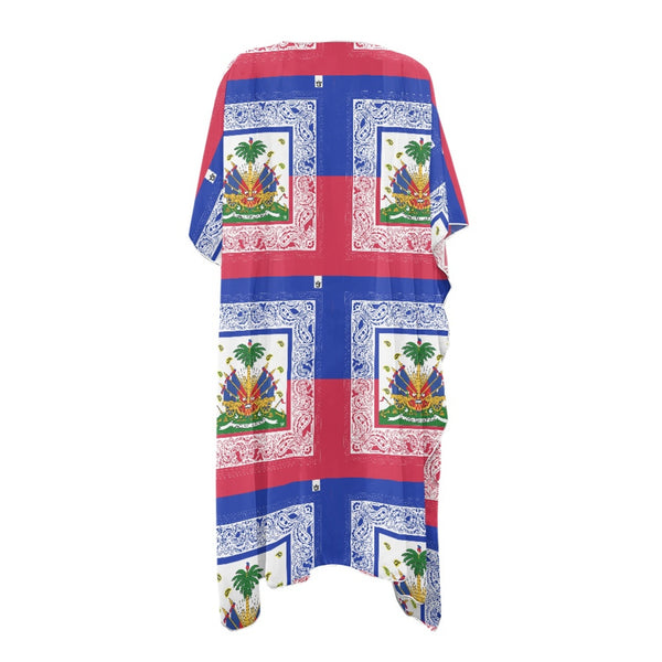 TMMG HAITI HAITIAN FLAG BANDANA Women's smock