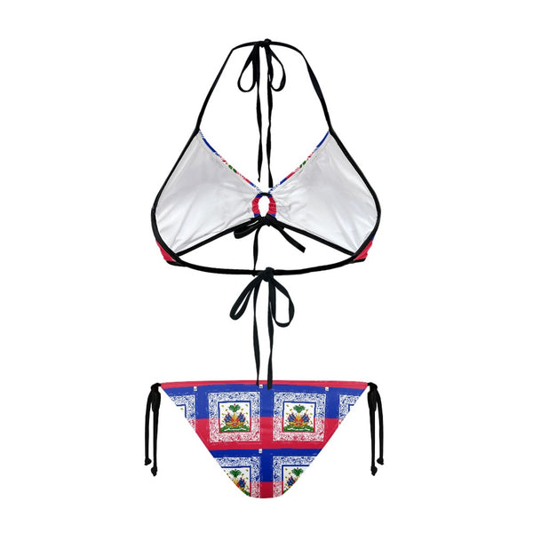 TMMG HAITI HAITIAN FLAG BANDANA Women's two-piece bikini