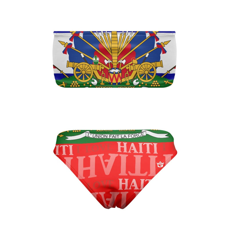 TMMG HAITI HAITIAN FLAG BANDEAU BIKINI