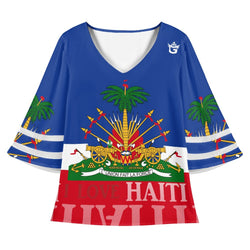 TMMG HAITI HAITIAN FLAG BLOUSE