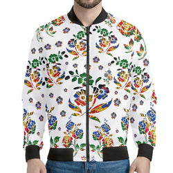 TMMG HAITI HAITIAN FLAG CHOUBLAK HIBISCUS FLOWER UNISEX JACKET
